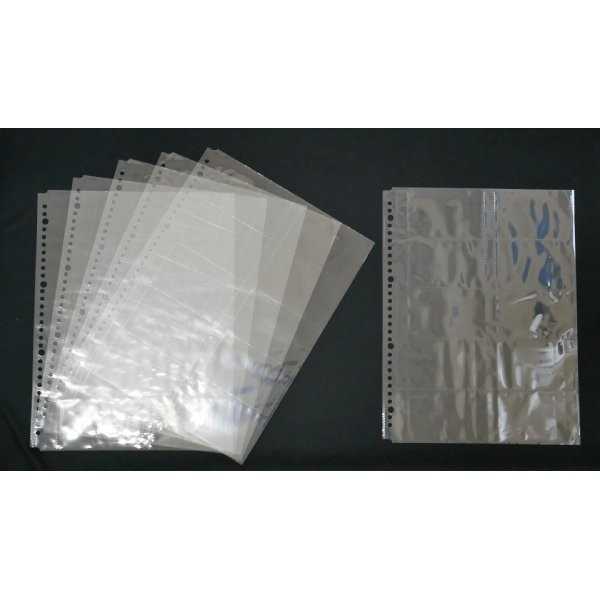 A4リフィール 名刺・カード用 10ポケット 6枚入 (100円ショップ 100円均一 100均一 100均)