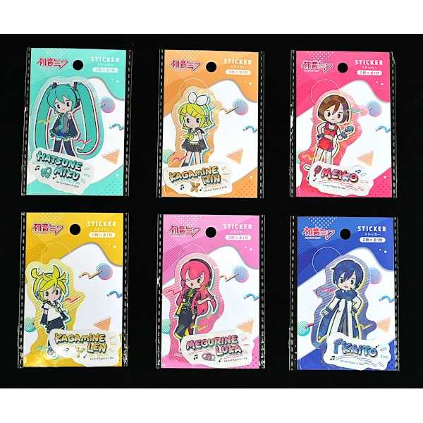 初音ミク ステッカー プチシリーズ 2枚入 ［種類指定不可］ (100円ショップ 100円均一 100均一 100均)