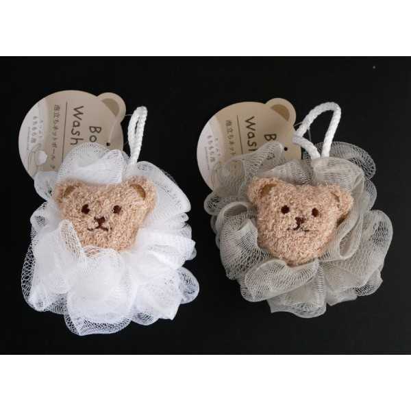 泡立ちネットボール クマ ［色指定不可］ (100円ショップ 100円均一 100均一 100均)