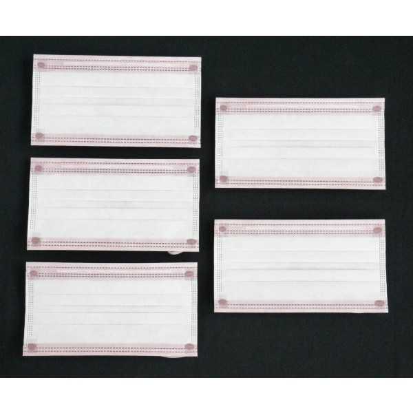 化粧落ちしにくいガードマスク 16.5×9cm 5枚入 (100円ショップ 100円均一 100均一 100均)