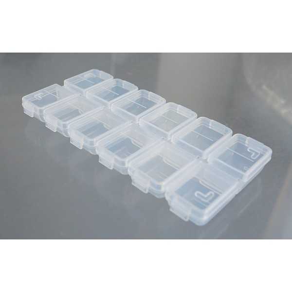 積み重ねネイルパーツ収納ケース 12マス (100円ショップ 100円均一 100均一 100均)