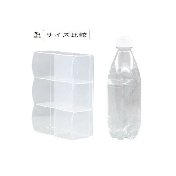 衣類小物収納ボックス 6分割 クリア 13×17×高さ6.1cm (100円ショップ 100円均一 100均一 100均)