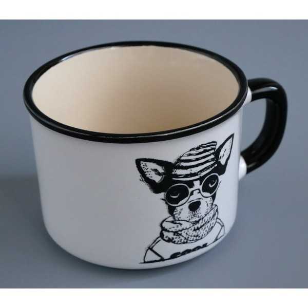 マグカップ DOG ホワイト (100円ショップ 100円均一 100均一 100均)