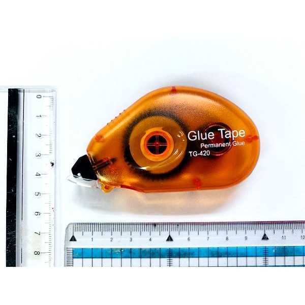 テープのり 使い切りタイプ 8mm×長さ8m (100円ショップ 100円均一 100均一 100均)