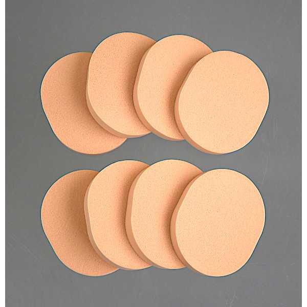 バリュー・メイクアップスポンジ オーバル型 8個入 (100円ショップ 100円均一 100均一 100均)