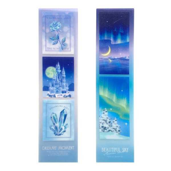 クリップシーンシール 氷の世界柄 6枚入 (100円ショップ 100円均一 100均一 100均)