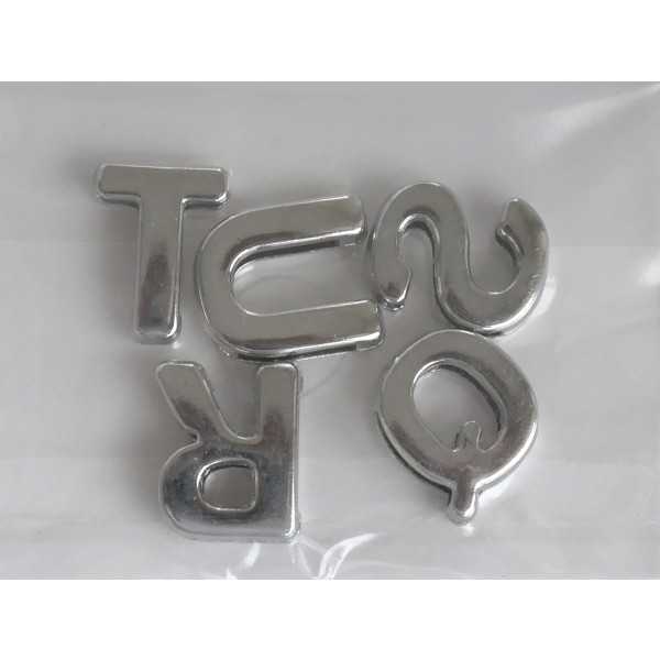 ネームプレートパーツ Q・R・S・T・U 推し活 5個入 (100円ショップ 100円均一 100均一 100均)