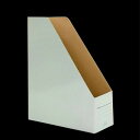 ファイルボックス A4サイズ収納可 タテ型（10×25×高さ32cm） アースカラー ［色指定不可］ (100円ショップ 100円均一 100均一 100均)