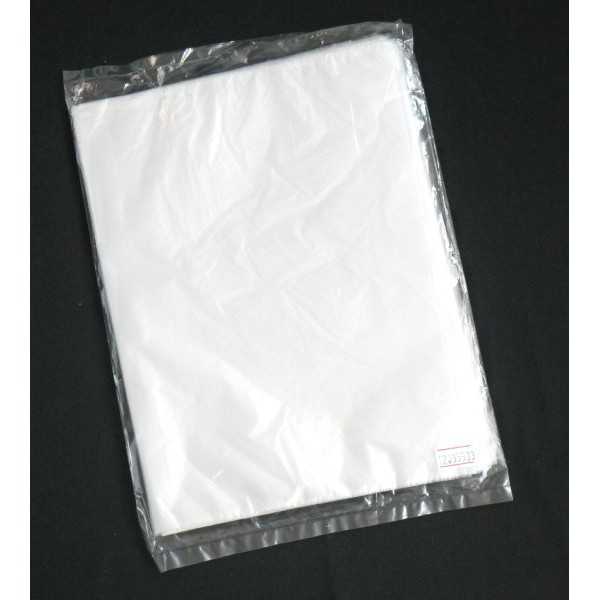 段差付き保存袋 無色半透明 M(23×34cm) 60枚入 (100円ショップ 100円均一 100均一 100均)