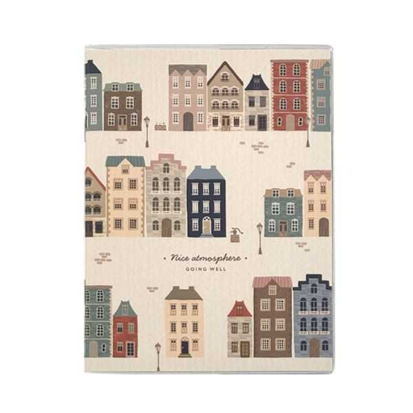 A6ポケットノート A罫 イラスト柄 64ページ ［柄指定不可］ (100円ショップ 100円均一 100均一 100均)