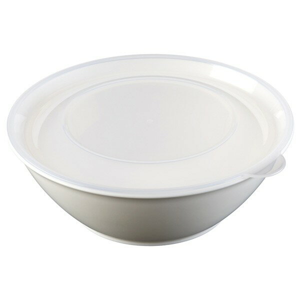 そのまま食卓に出せる保存容器 ホワイト L(容量480ml) (100円ショップ 100円均一 100均一 100均)