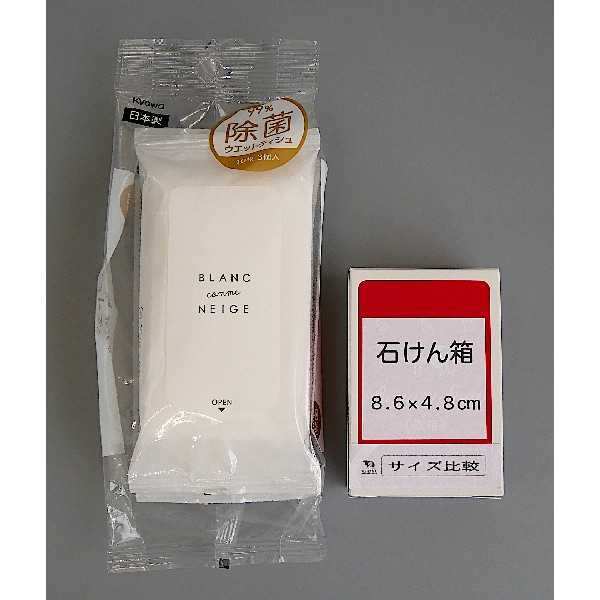 99%除菌ミニウェットティシュ 携帯用 ブラン 10枚×3個入 (100円ショップ 100円均一 100均一 100均)
