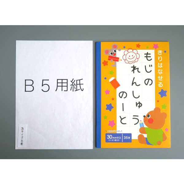 きりはなせるノート もじのれんしゅう 30mm 35字 30枚 (100円ショップ 100円均一 100均一 100均)