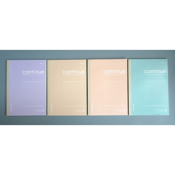 A5ノート スモーキーコンティニュー A罫 60枚 ［色指定不可］ (100円ショップ 100円均一 100均一 100均)