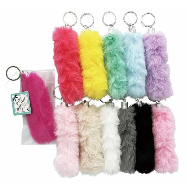 ふわふわしっぽチャーム ［色指定不可］ (100円ショップ 100円均一 100均一 100均)