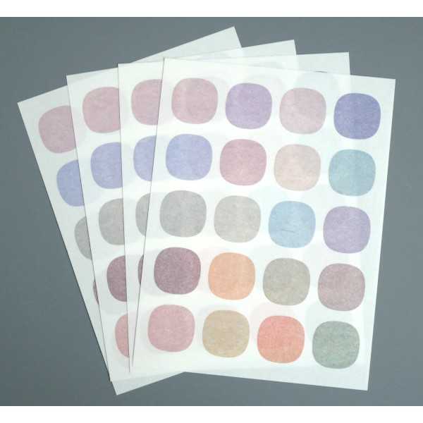 マスキングダイカットシール スーパー楕円 80片入 (100円ショップ 100円均一 100均一 100均)