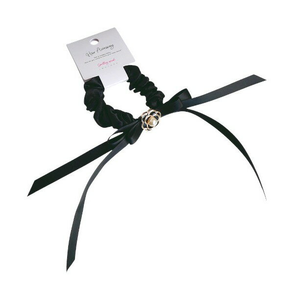 ロングリボンシュシュ ［色指定不可］ (100円ショップ 100円均一 100均一 100均)