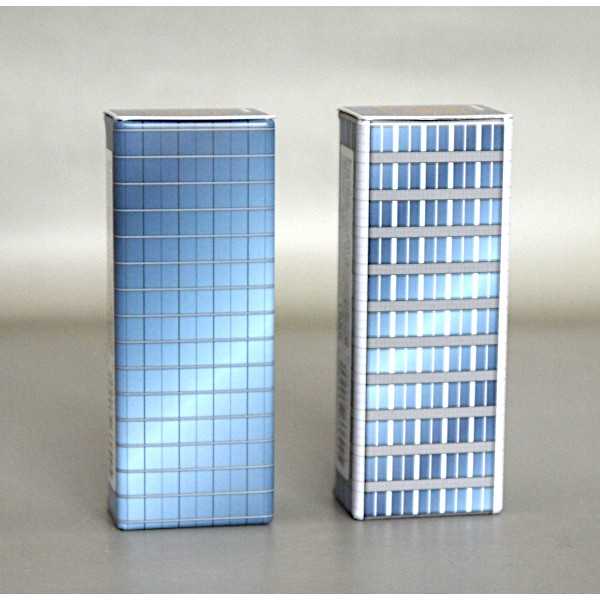 ミニチュア ビル ロング 3.5×2.5×9cm ［色柄指定不可］ (100円ショップ 100円均一 100均一 100均)