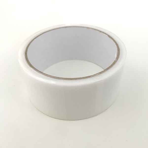 布カラー粘着テープ 白 幅4.5cm×長さ10m (100円ショップ 100円均一 100均一 100均)