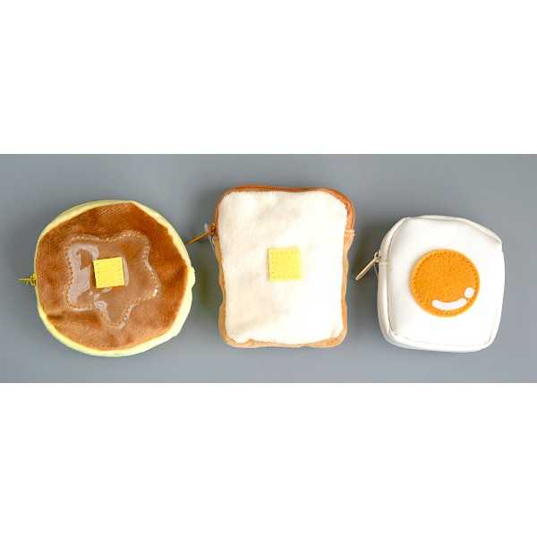 ミニ収納ケース パンケーキ&食パン&目玉焼き ［種類指定不可］ (100円ショップ 100円均一 100均一 100均)