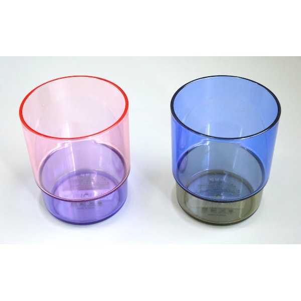 バイカラーコップ ポップ 容量300ml ［色指定不可］ (100円ショップ 100円均一 100均一 100均)
