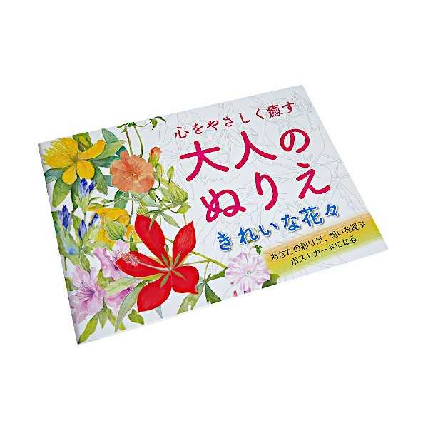 大人のぬりえ きれいな花々 (100円ショップ 100円均一 100均一 100均)