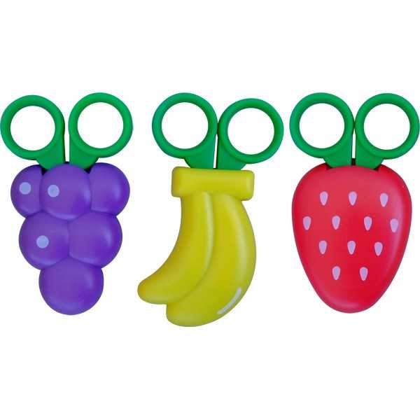 ピタッとくっ付くフルーツマグネットはさみ カバー付 ［種類指定不可］ (100円ショップ 100円均一 100均一 100均)