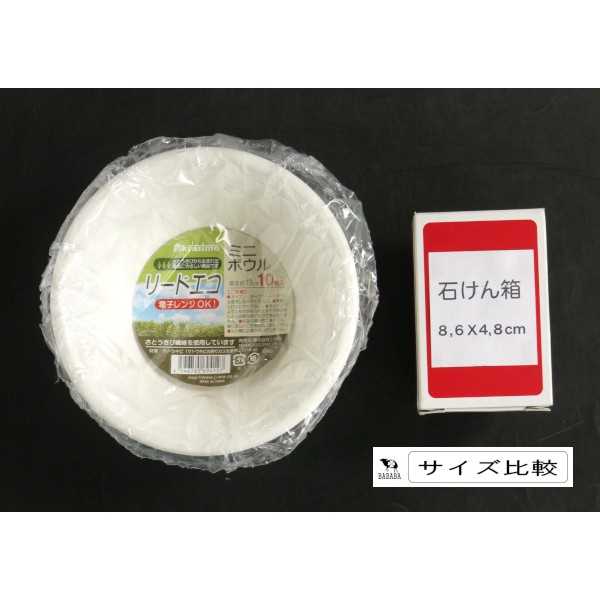 ミニボウル皿 リードエコ 直径13×高さ5cm 10枚入 (100円ショップ 100円均一 100均一 100均)