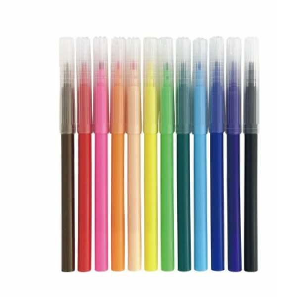 水性カラーペン 12色入 (100円ショップ 100円均一 100均一 100均)