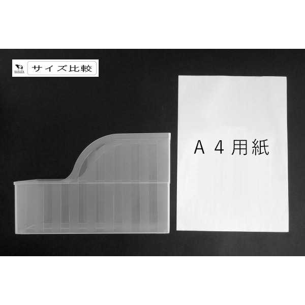 A4バインダースタンド クリア 9.1×25.8×高さ16.4cm (100円ショップ 100円均一 100均一 100均)