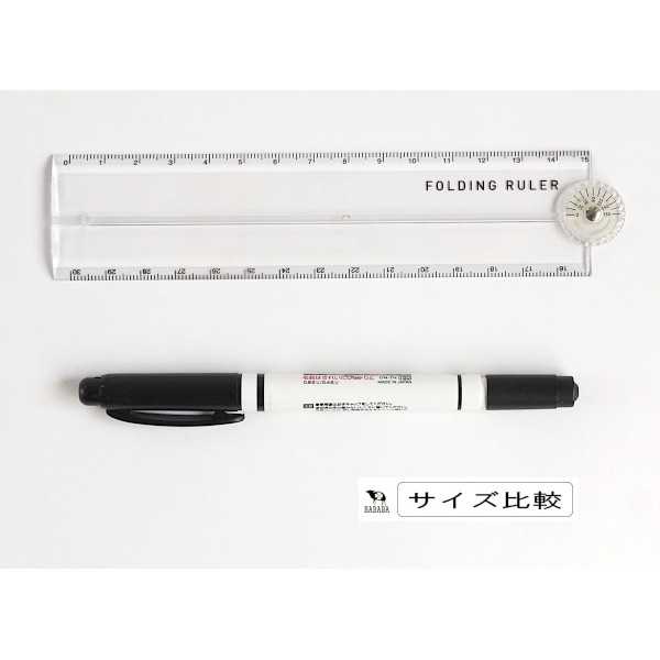 折りたたみ定規 分度器機能付 30cm (100円ショップ 100円均一 100均一 100均)