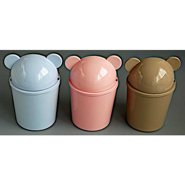 ダストボックス 耳付き 容量0.94L ［色指定不可］ (100円ショップ 100円均一 100均一 100均)