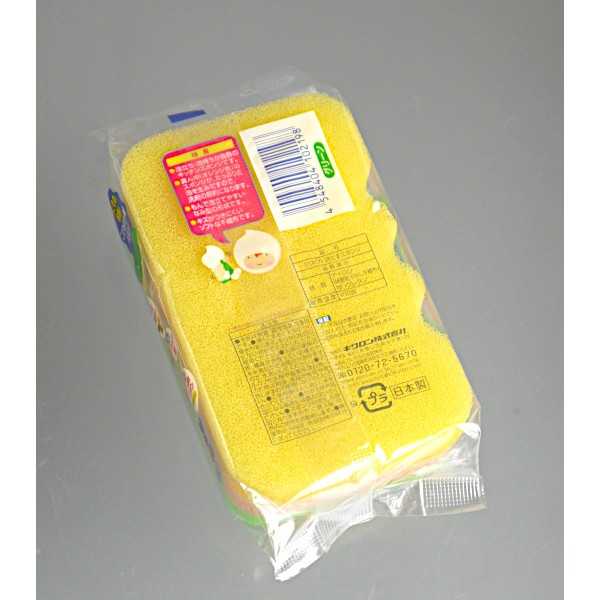 キッチンスポンジ キクロン 泡だすマジック ソフトタイプ グリーン (100円ショップ 100円均一 100均一 100均)