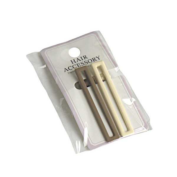 クリップ マットカラー スリム 2個入 ［種類指定不可］ (100円ショップ 100円均一 100均一 100均)