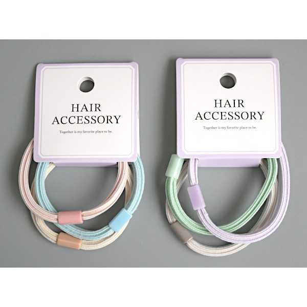 リングゴム パステル 3個入 ［色指定不可］ (100円ショップ 100円均一 100均一 100均)