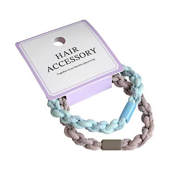 リングゴム 編み 2個入 ［色指定不可］ (100円ショップ 100円均一 100均一 100均)