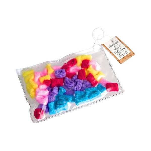 リングヘアーバンド 直径1.5cm 60個入 ［色指定不可］ (100円ショップ 100円均一 100均一 100均)