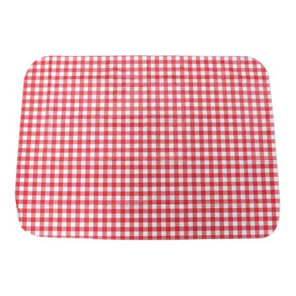 テーブルクロス チェック レッド 140×100cm (100円ショップ 100円均一 100均一 100均)
