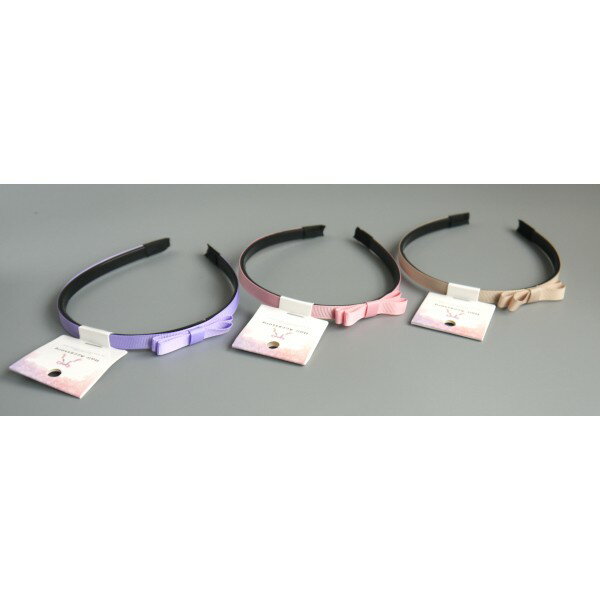 カチューシャ ベーシックリボン ガーリー ［色指定不可］ (100円ショップ 100円均一 100均一 100均)