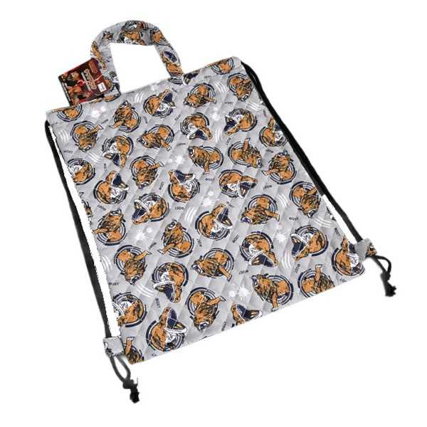 最強王図鑑 ナップサック グレー 39×31cmの商品画像