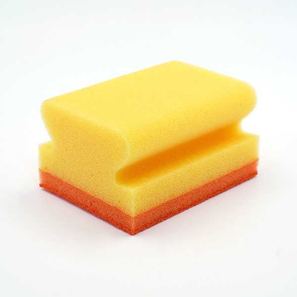 持ち手付き野菜皮むきスポンジ 9×7.2×5cm (100円ショップ 100円均一 100均一 100均)