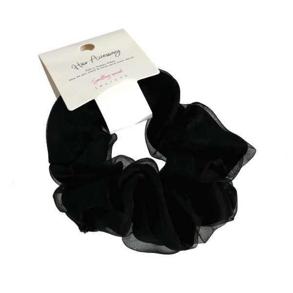 シュシュ サテンオーガンジー ［色指定不可］ (100円ショップ 100円均一 100均一 100均)