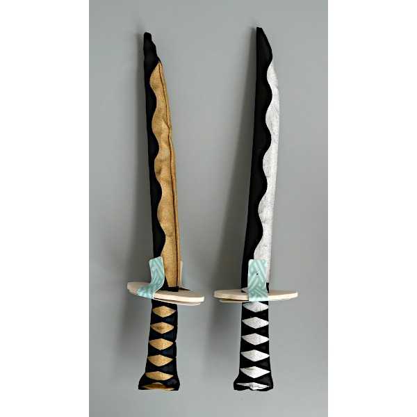 スポンジ日本刀 41cm ［色指定不可］ (100円ショップ 100円均一 100均一 100均)