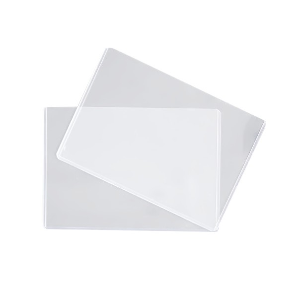 ハードカードケース B6サイズ収納可 19.5×13.6cm 2枚入 (100円ショップ 100円均一 100均一 100均)