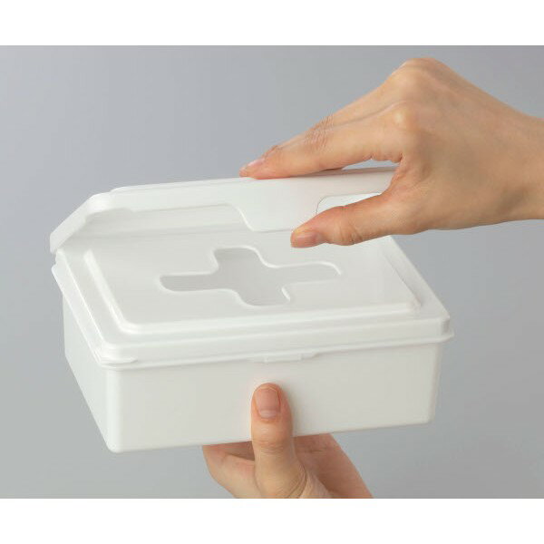 ウェットシートボックス L ホワイト 17.2×12.9×高さ6.6cm (100円ショップ 100円均一 100均一 100均)