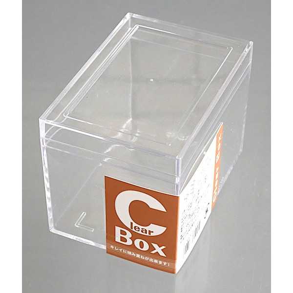 クリアボックス S(9.7×6.8×高さ7.1cm) (100円ショップ 100円均一 100均一 100均)