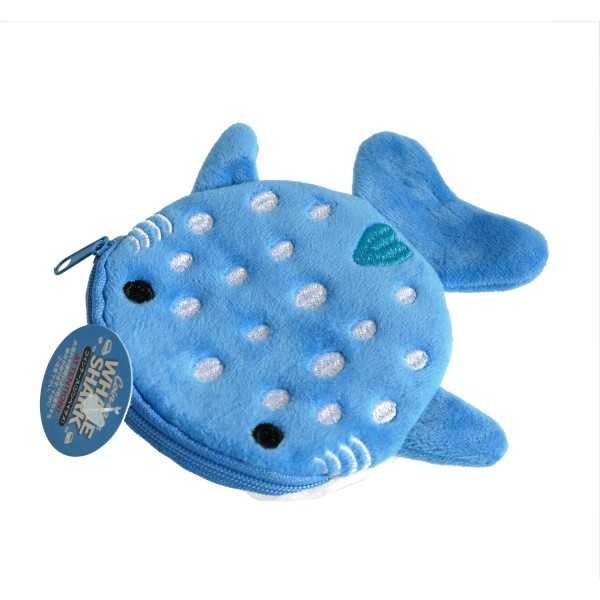 コインケース ジンベイザメ 12.5×11.5×1cm ［色指定不可］ (100円ショップ 100円均一 100均一 100均)