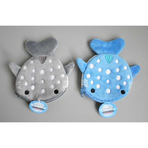 コインケース ジンベイザメ 12.5×11.5×1cm ［色指定不可］ (100円ショップ 100円均一 100均一 100均)