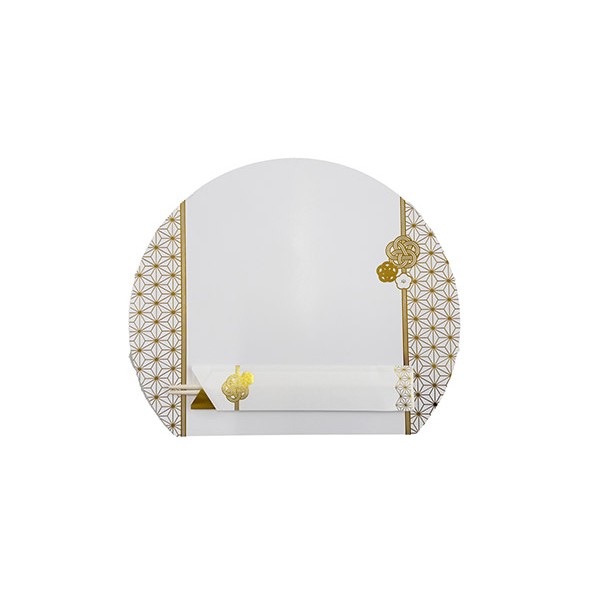 お祝箸・お膳敷紙セット 麻の葉 2組入 (100円ショップ 100円均一 100均一 100均)