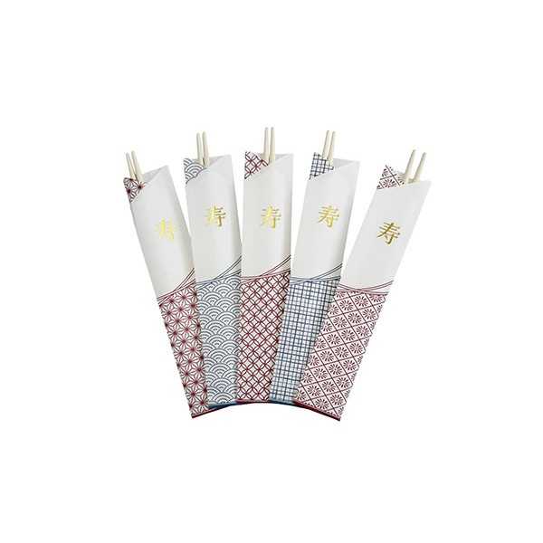 お祝箸 吉祥文様 5膳入 (100円ショップ 100円均一 100均一 100均)